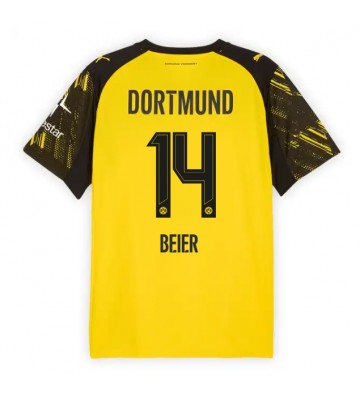 Borussia Dortmund Maximilian Beier #14 Hjemmebanetrøje 2025-26 Kortærmet